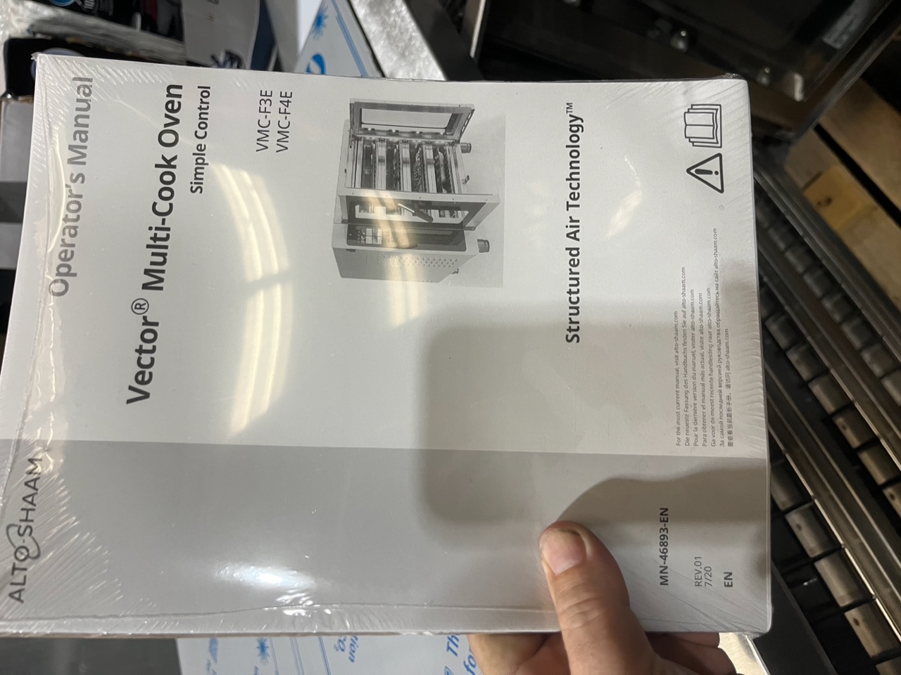 Operator's manual for Alto-Shaam Vector Multi-Cook Oven VMC-F3E / VMC-F4E still sealed in plastic wrap